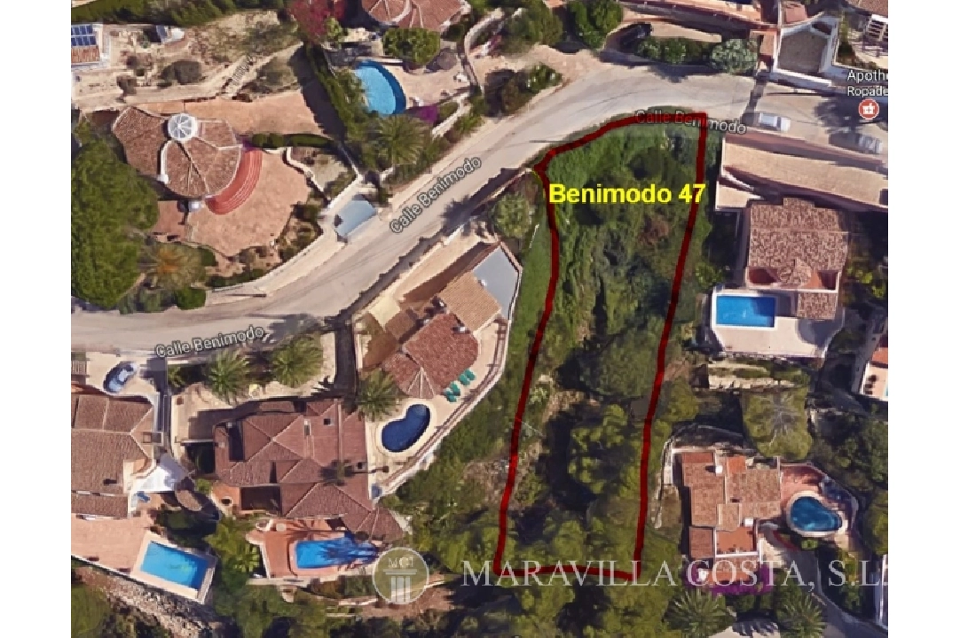 terreno en Moraira(Benimeit) en venta, parcela 800 m², ref.: MV-2356-4
