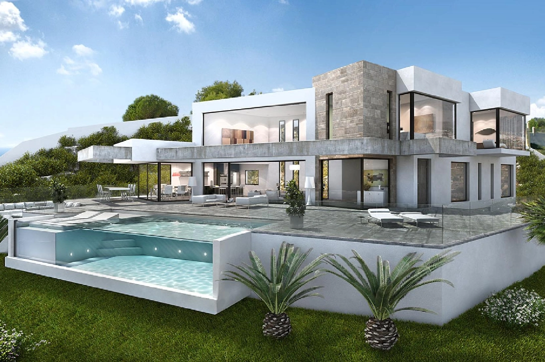 villa en Moraira(Moraira) en venta, superficie 600 m², parcela 1832 m², 4 dormitorios, 5 banos, piscina, ref.: HG-3252-1