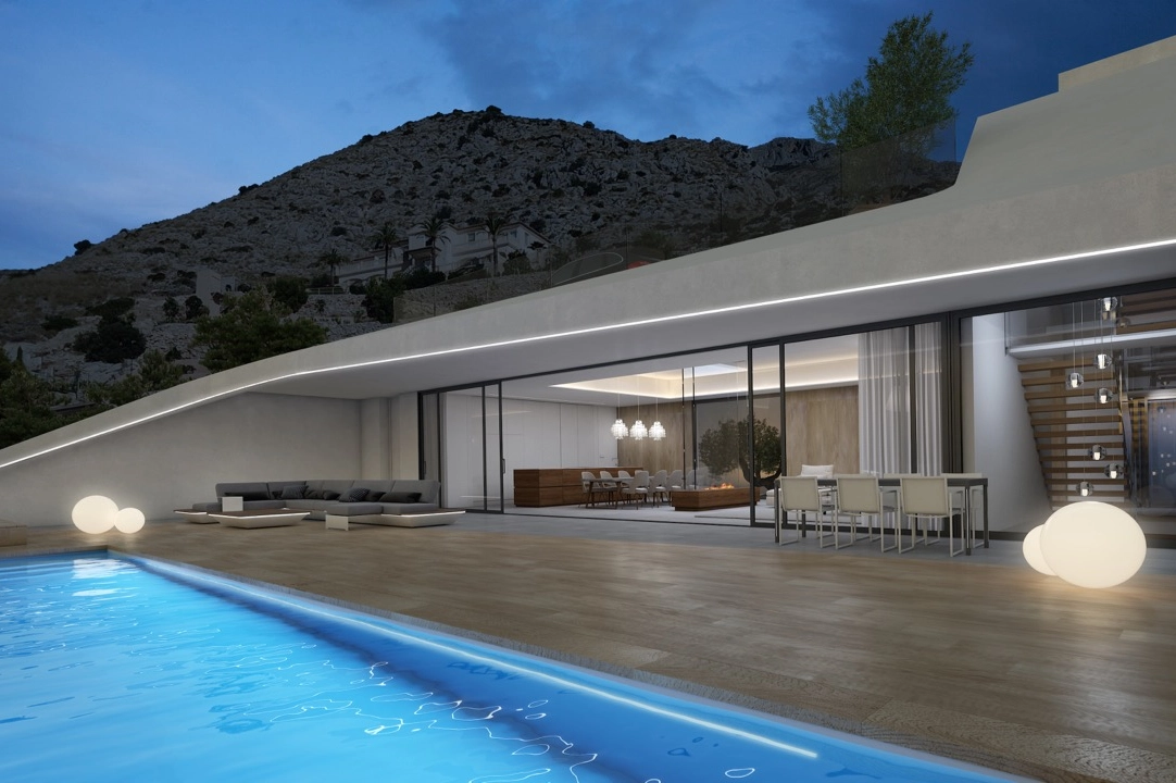 villa en Altea(Paradiso) en venta, superficie 330 m², ano de construccion 2018, aire acondicionado, parcela 1000 m², 4 dormitorios, 4 banos, piscina, ref.: CA-H-1070-AMB-1