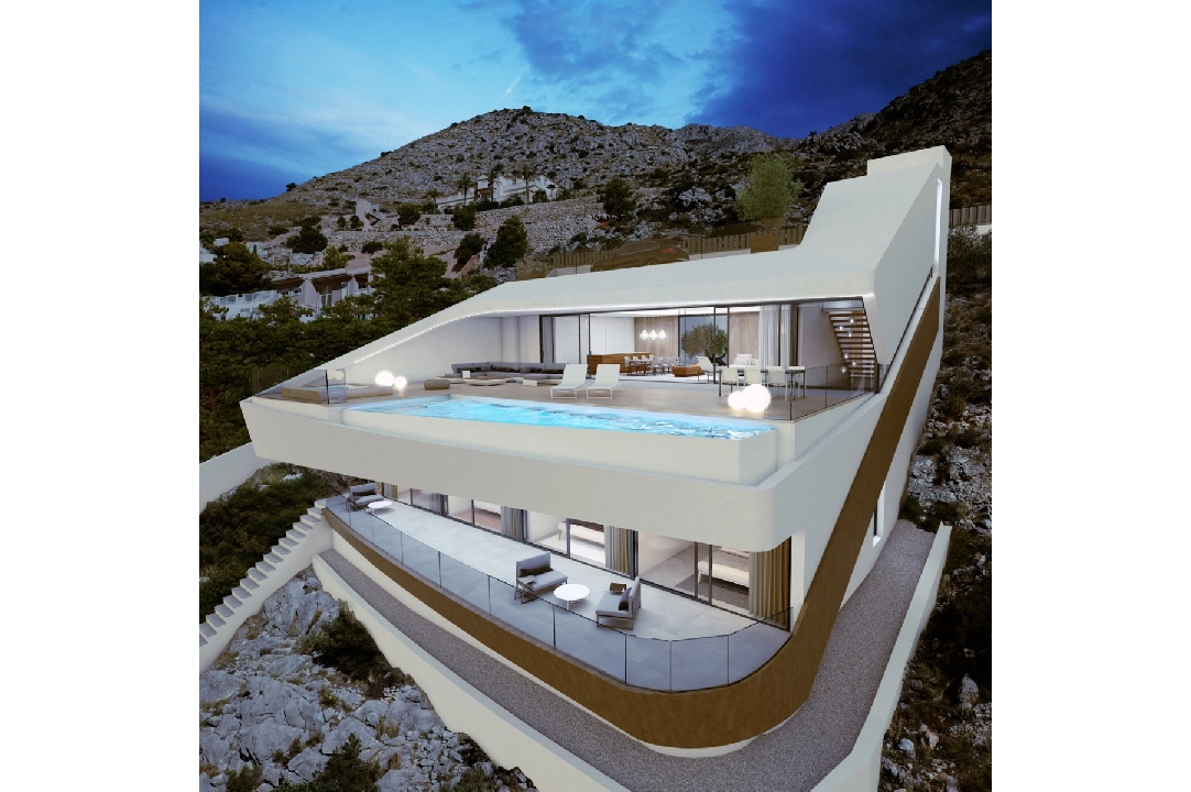 villa en Altea(Paradiso) en venta, superficie 330 m², ano de construccion 2018, aire acondicionado, parcela 1000 m², 4 dormitorios, 4 banos, piscina, ref.: CA-H-1070-AMB-16