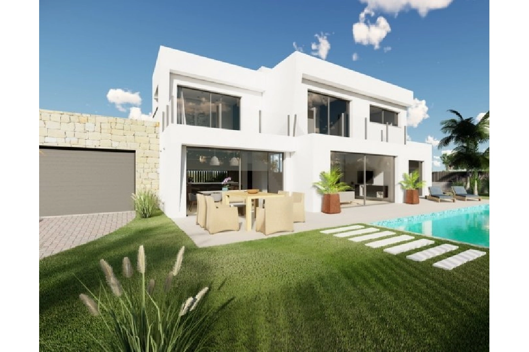 villa en Calpe(Buenavista) en venta, superficie 220 m², ano de construccion 2019, aire acondicionado, parcela 850 m², 4 dormitorios, 3 banos, piscina, ref.: BI-CA.H-413-17