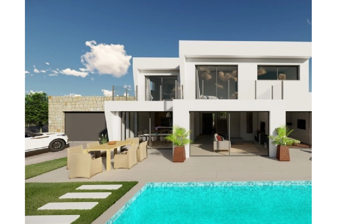 villa en Calpe(Buenavista) en venta, superficie 220 m², ano de construccion 2019, aire acondicionado, parcela 850 m², 4 dormitorios, 3 banos, piscina, ref.: BI-CA.H-413-21