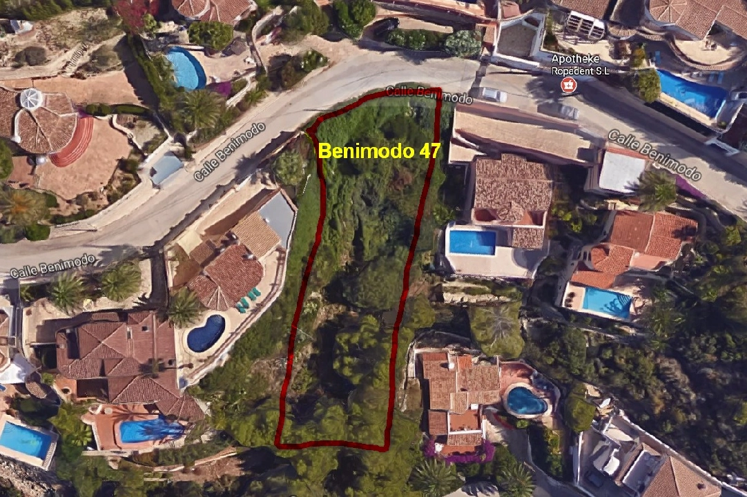terreno en Moraira(Benimeit) en venta, parcela 800 m², ref.: BP-3101MOR-2