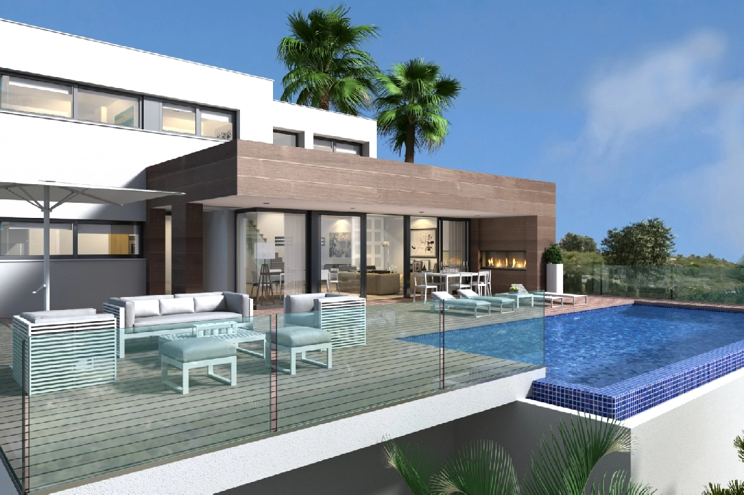villa en Cumbre del Sol(Residencial Plus Jazmines) en venta, superficie 239 m², parcela 932 m², 3 dormitorios, 4 banos, piscina, ref.: VA-AJ093-1