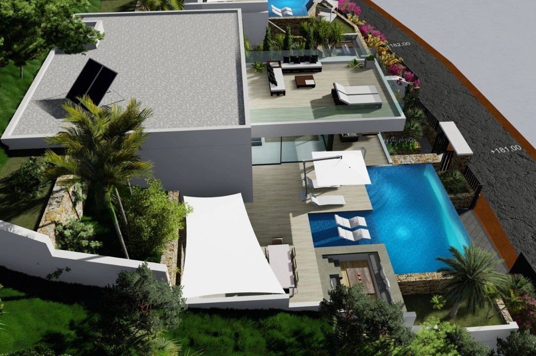villa en Calpe(Maryvilla) en venta, superficie 440 m², aire acondicionado, parcela 637 m², 4 dormitorios, 6 banos, ref.: BP-3230CAL-6