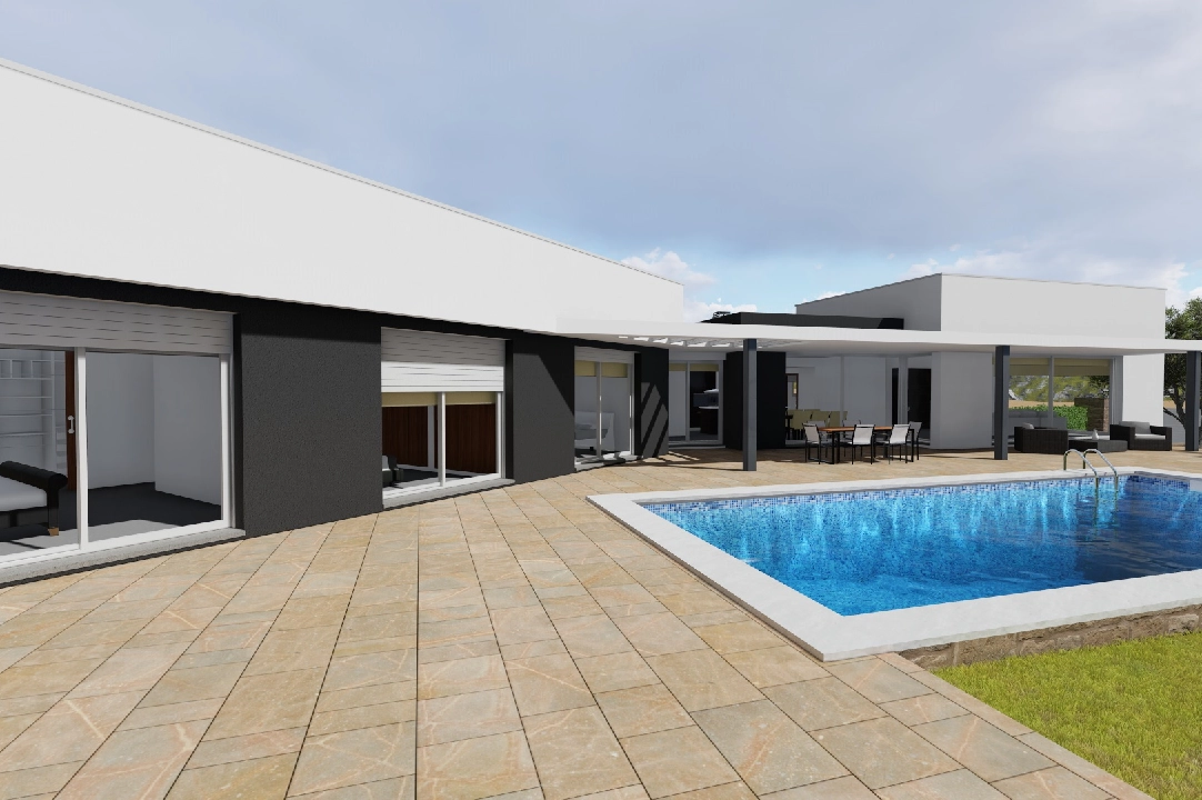 villa en Moraira en venta, superficie 251 m², aire acondicionado, parcela 1030 m², 3 dormitorios, 2 banos, piscina, ref.: CA-H-1351-AMB-1