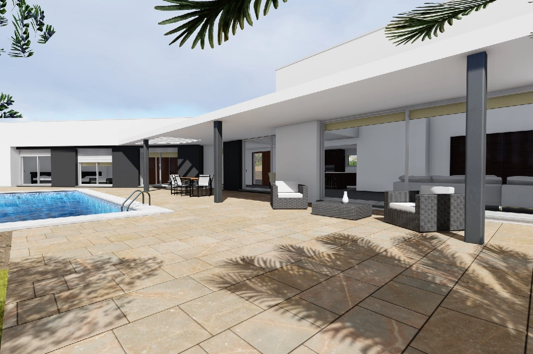 villa en Moraira en venta, superficie 251 m², aire acondicionado, parcela 1030 m², 3 dormitorios, 2 banos, piscina, ref.: CA-H-1351-AMB-11