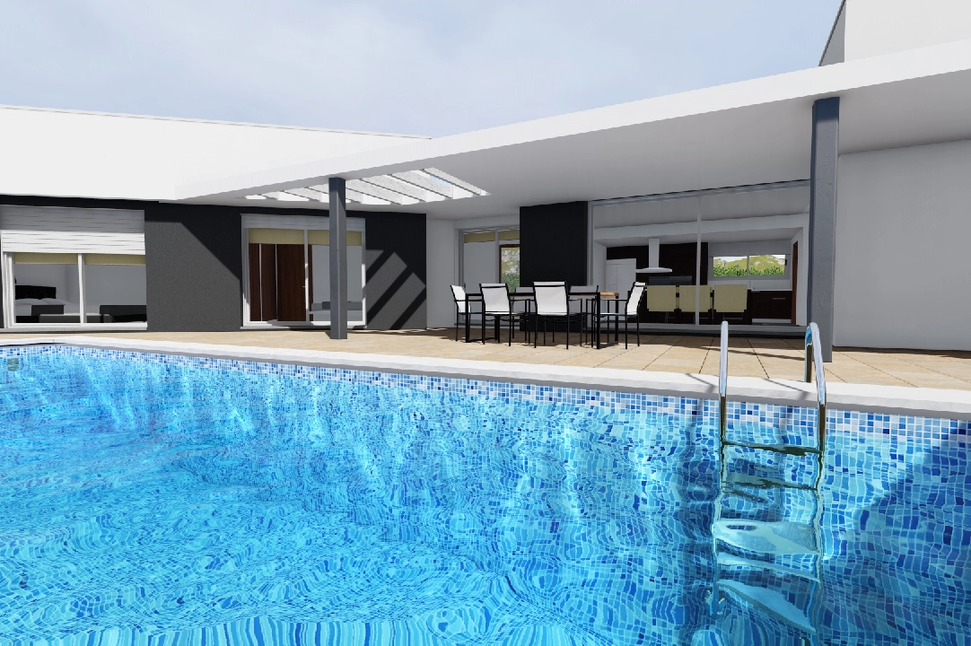 villa en Moraira en venta, superficie 251 m², aire acondicionado, parcela 1030 m², 3 dormitorios, 2 banos, piscina, ref.: CA-H-1351-AMB-4