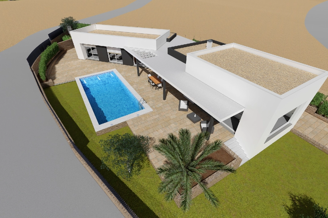 villa en Moraira en venta, superficie 251 m², aire acondicionado, parcela 1030 m², 3 dormitorios, 2 banos, piscina, ref.: CA-H-1351-AMB-7