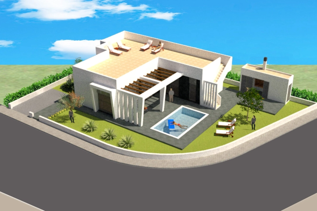 villa en Polop(Lomas del Sol) en venta, parcela 480 m², 3 dormitorios, 2 banos, ref.: BP-3436POL-2