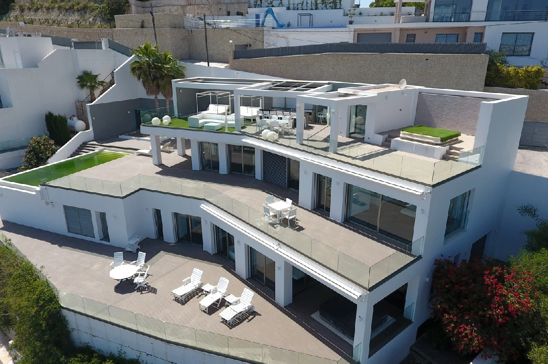 villa en Moraira(Moraira) en venta, superficie 400 m², ano de construccion 2014, estado mint, + calefaccion suelo, aire acondicionado, parcela 850 m², 4 dormitorios, 4 banos, piscina, ref.: AS-2522-13