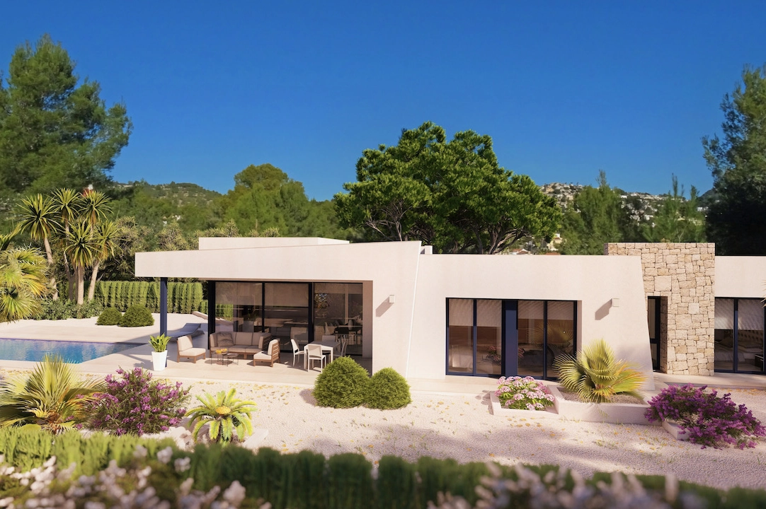 villa en Benissa en venta, superficie 148 m², aire acondicionado, parcela 800 m², 3 dormitorios, 2 banos, piscina, ref.: CA-H-1491-AMB-1