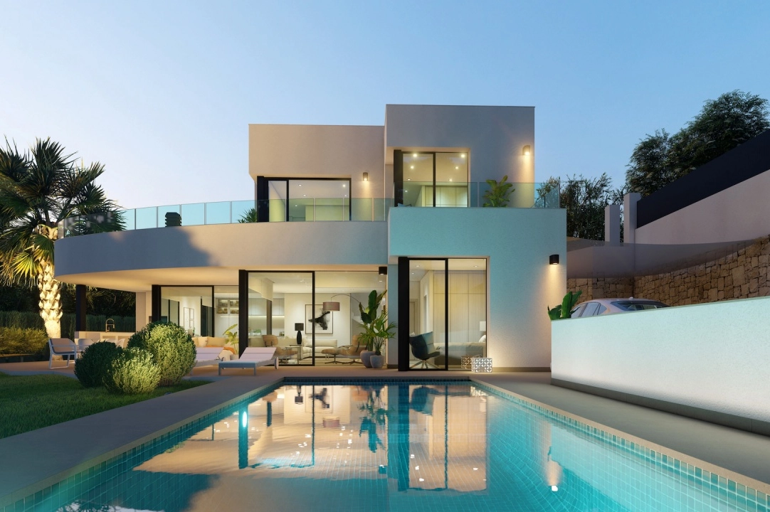 villa en Moraira en venta, superficie 509 m², ano de construccion 2022, + calefaccion central, aire acondicionado, parcela 1450 m², 3 dormitorios, 4 banos, piscina, ref.: NL-NLD1314-1