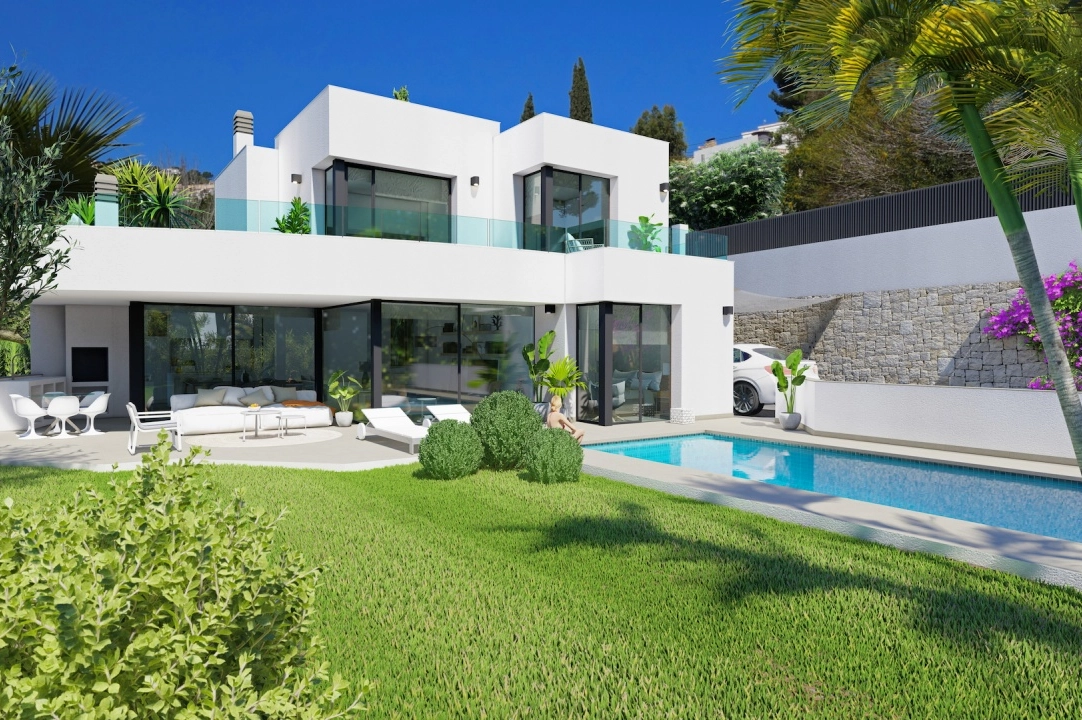 villa en Moraira en venta, superficie 509 m², ano de construccion 2022, + calefaccion central, aire acondicionado, parcela 1450 m², 3 dormitorios, 4 banos, piscina, ref.: NL-NLD1314-2