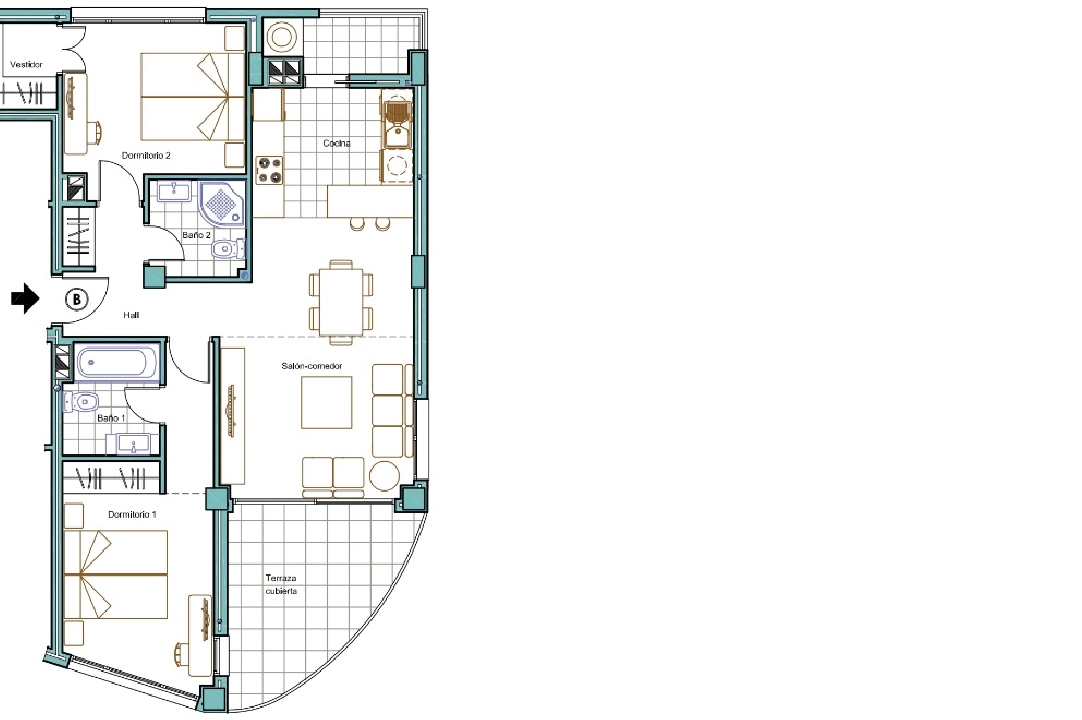 apartamento en Calpe en venta, superficie 73 m², ano de construccion 2021, + calefaccion suelo, aire acondicionado, 2 dormitorios, 2 banos, piscina, ref.: NL-NLD1322-14