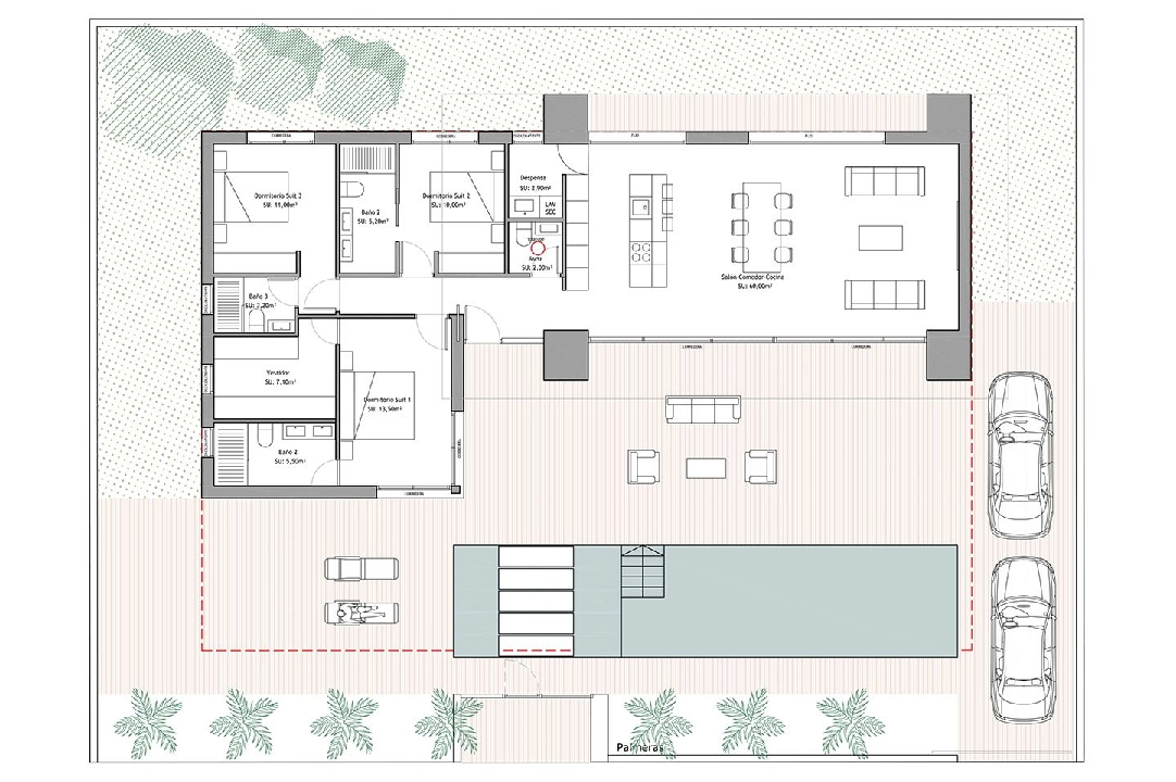 villa en Ciudad Quesada en venta, superficie 150 m², estado first owner, parcela 530 m², 3 dormitorios, 3 banos, piscina, ref.: HA-CQN-101-E01-6