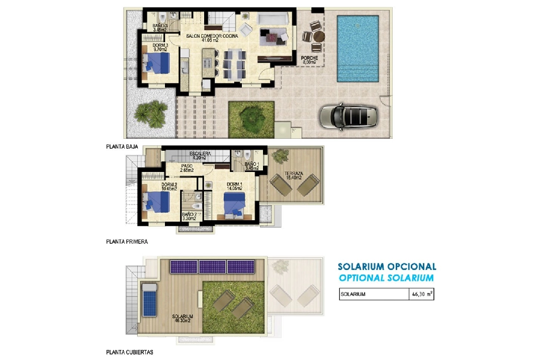 villa en Entrenaranjos en venta, superficie 139 m², estado first owner, parcela 174 m², 3 dormitorios, 3 banos, piscina, ref.: HA-ENN-200-E01-24