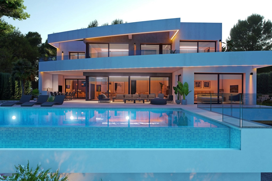 villa en Moraira en venta, superficie 311 m², aire acondicionado, parcela 1003 m², 4 dormitorios, 4 banos, piscina, ref.: CA-H-1535-AMB-2