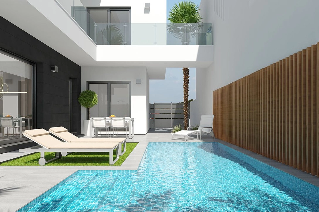 villa en Los Alcazares en venta, superficie 166 m², estado first owner, parcela 180 m², 3 dormitorios, 2 banos, piscina, ref.: HA-LAN-330-E01-3