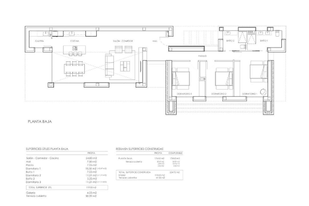 villa en Calpe(Estacion) en venta, superficie 215 m², aire acondicionado, parcela 830 m², 3 dormitorios, 2 banos, ref.: BP-3583CAL-5