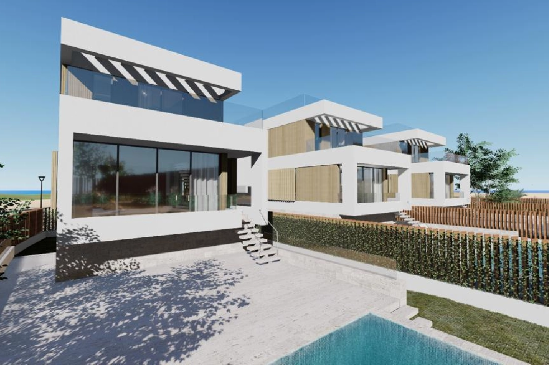 villa en Oliva en venta, superficie 173 m², ano de construccion 2023, estado first owner, + calefaccion suelo, aire acondicionado, parcela 350 m², 3 dormitorios, 4 banos, piscina, ref.: AS-1623-27