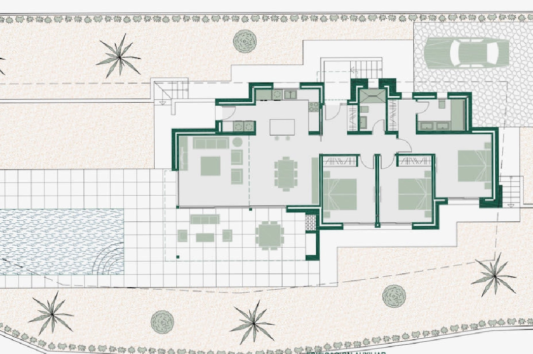 villa en Benissa en venta, superficie 153 m², aire acondicionado, parcela 800 m², 3 dormitorios, 2 banos, piscina, ref.: CA-H-1595-AMB-3