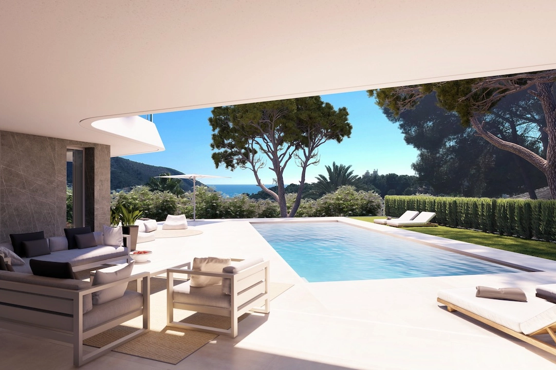 villa en Moraira en venta, superficie 263 m², parcela 1000 m², 4 dormitorios, 4 banos, piscina, ref.: CA-H-1649-AMB-1