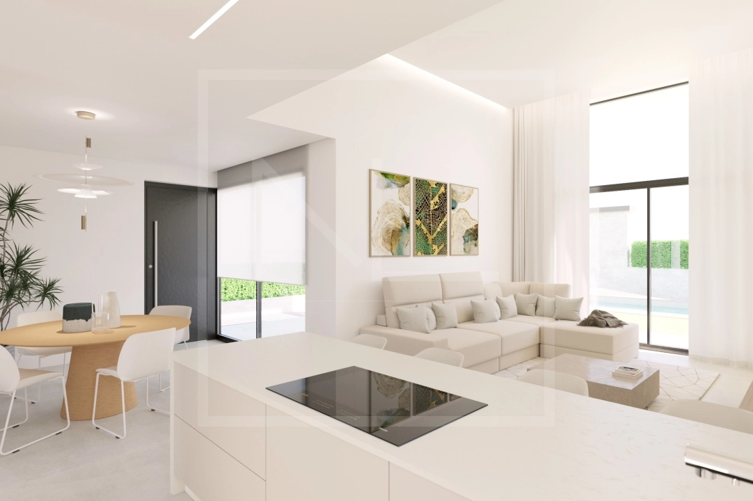 villa en Finestrat en venta, superficie 163 m², ano de construccion 2024, + calefaccion central, aire acondicionado, parcela 393 m², 3 dormitorios, 3 banos, piscina, ref.: NL-NLD1470-4