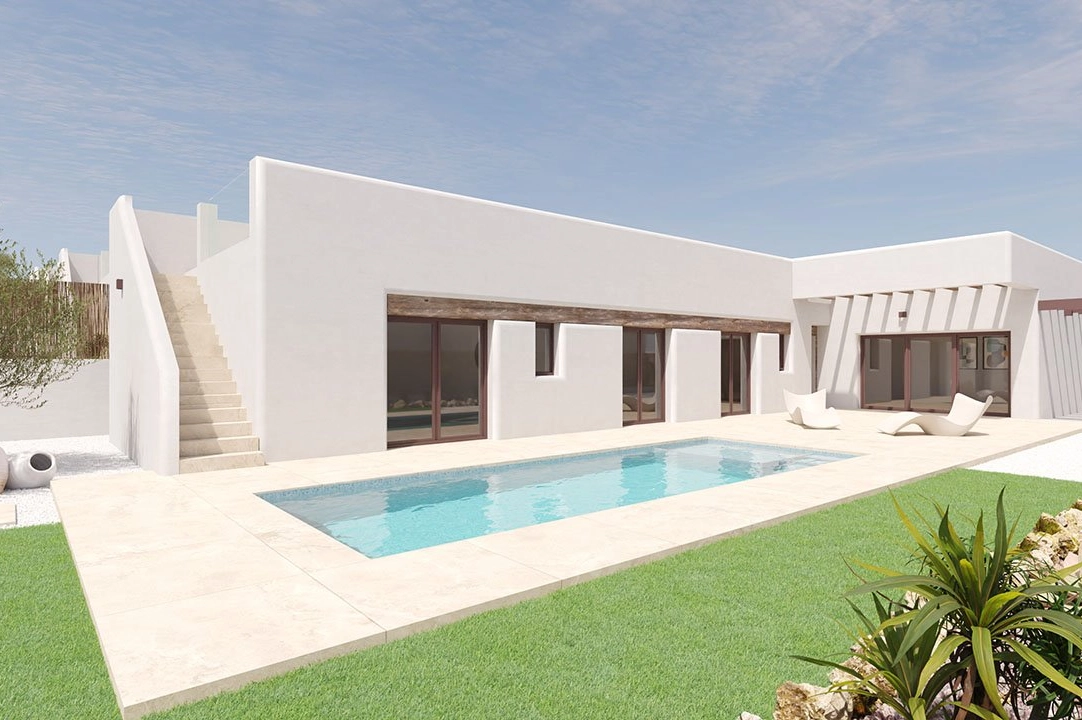 villa en Algorfa en venta, superficie 175 m², estado first owner, aire acondicionado, parcela 454 m², 3 dormitorios, 2 banos, piscina, ref.: HA-ARN-108-E01-1