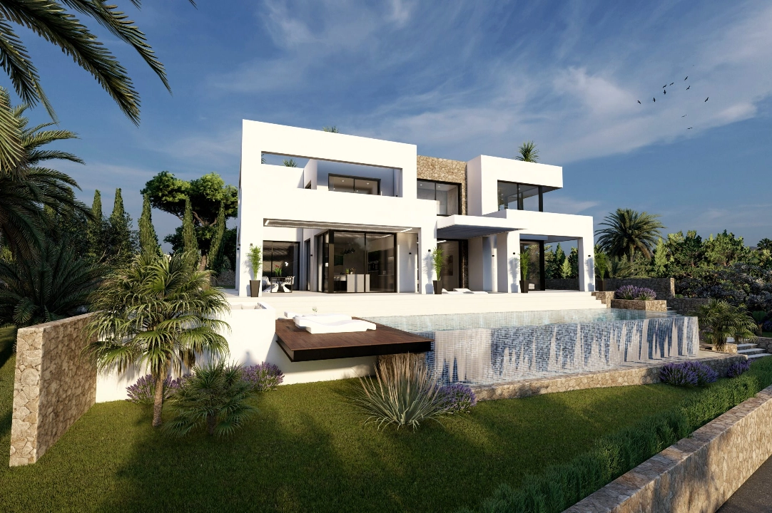villa en Benissa(Benissa Costa) en venta, superficie 574 m², aire acondicionado, parcela 1372 m², 4 dormitorios, 4 banos, ref.: BP-7015BEN-11