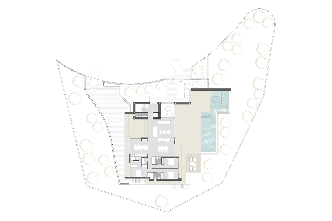 villa en Moraira(Fanadix) en venta, superficie 677 m², aire acondicionado, parcela 1601 m², 4 dormitorios, 5 banos, ref.: BP-3616MOR-5
