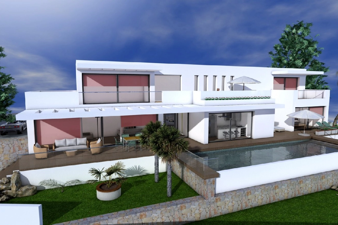 villa en Moraira(El bosque) en venta, superficie 239 m², aire acondicionado, parcela 836 m², 3 dormitorios, 3 banos, ref.: AM-11654DA-3700-1