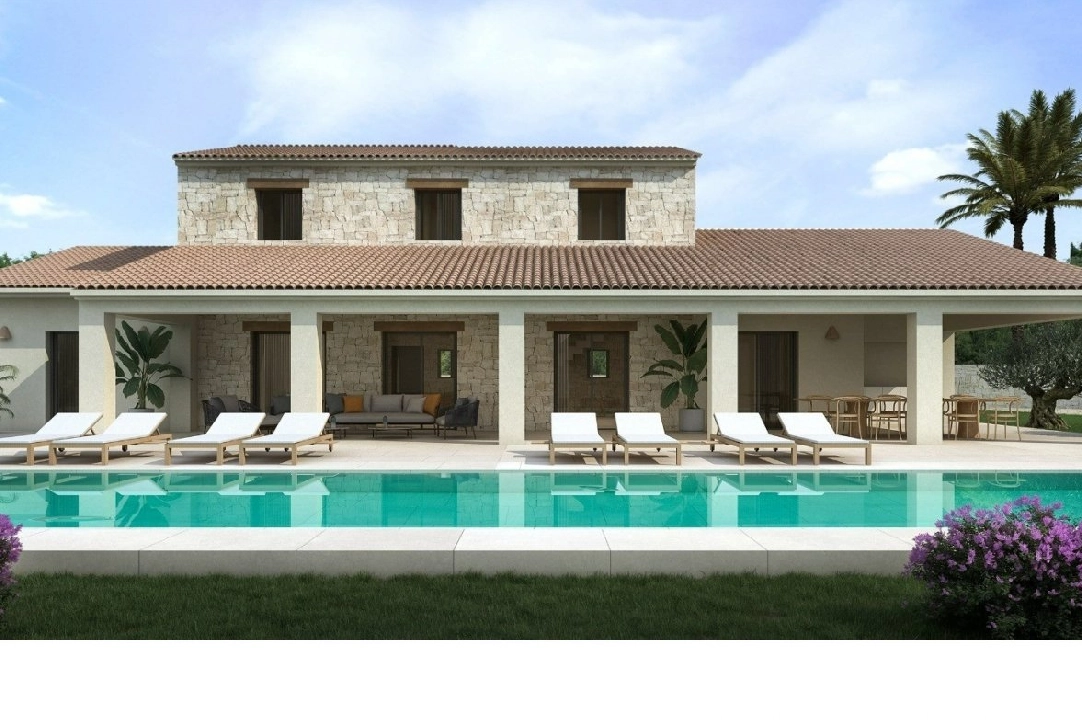 villa en Moraira(Benimeit) en venta, superficie 699 m², aire acondicionado, parcela 13500 m², 4 dormitorios, 4 banos, piscina, ref.: AM-11734DA-3700-1