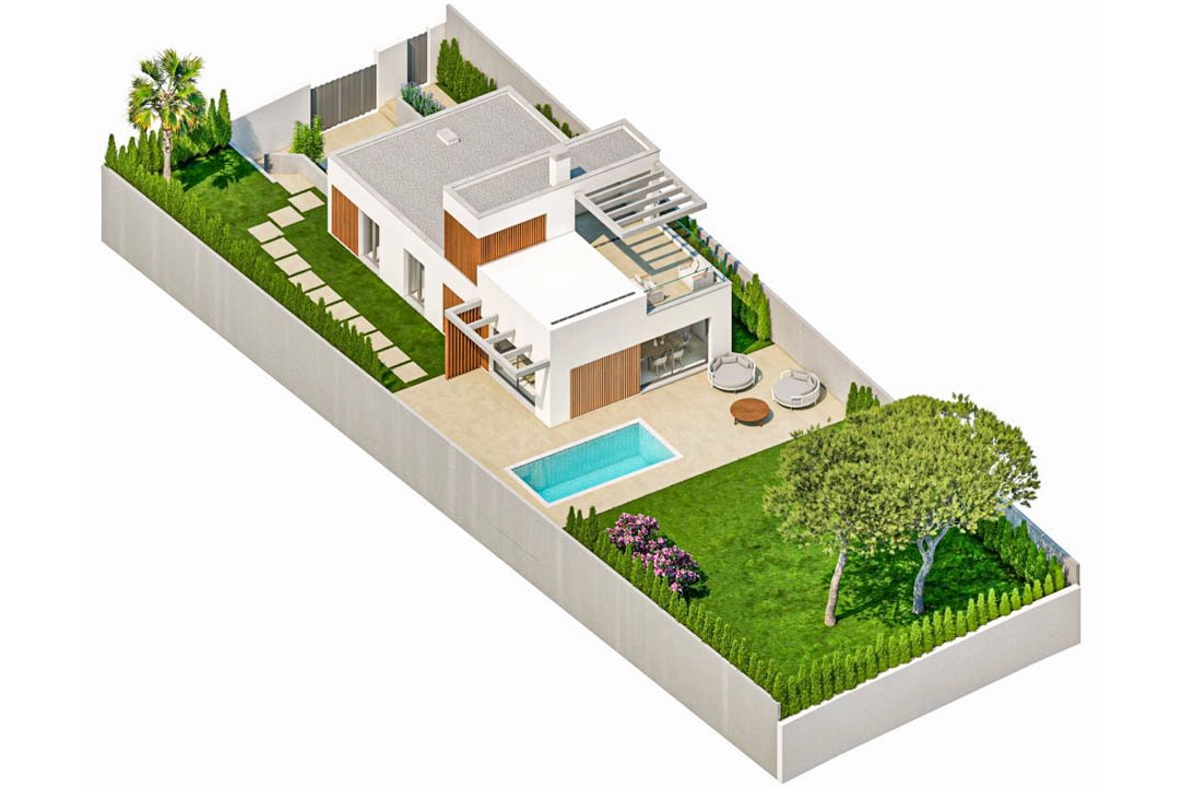 villa en Finestrat(Sierra Cortina) en venta, superficie 150 m², aire acondicionado, parcela 410 m², 3 dormitorios, 2 banos, ref.: BP-7024FIN-13