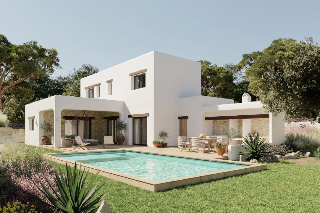 villa en Moraira(Cap Blanc) en venta, superficie 145 m², aire acondicionado, parcela 1056 m², 3 dormitorios, 4 banos, piscina, ref.: CA-H-1699-AMB-1