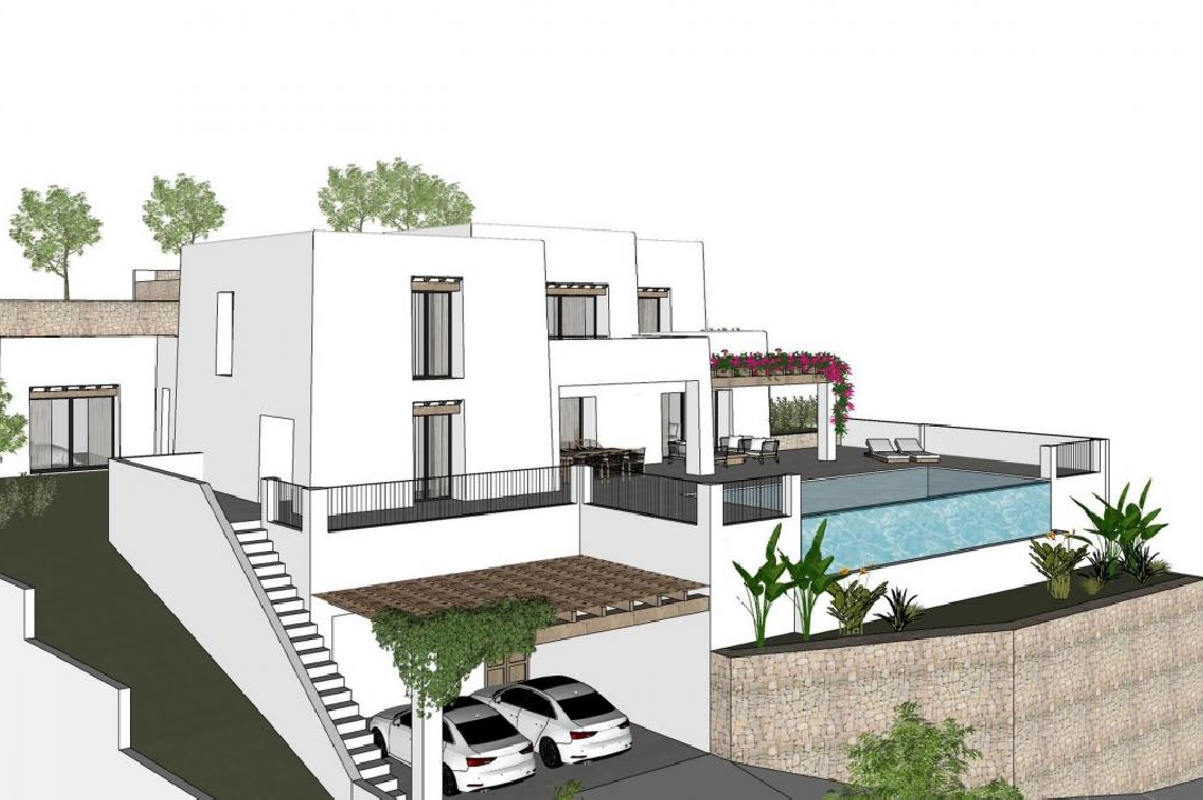 villa en Moraira en venta, parcela 1000 m², 4 dormitorios, 4 banos, piscina, ref.: COB-3416-2