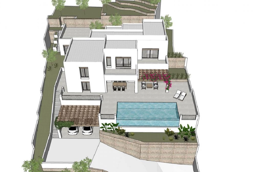 villa en Moraira en venta, parcela 1000 m², 4 dormitorios, 4 banos, piscina, ref.: COB-3416-5