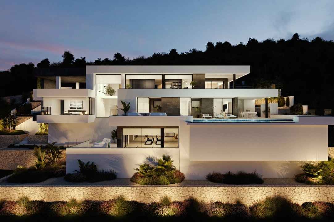 villa en Cumbre del Sol(Residencial Plus Jazmines) en venta, superficie 440 m², parcela 1877 m², 3 dormitorios, 5 banos, piscina, ref.: VA-AJ044-2