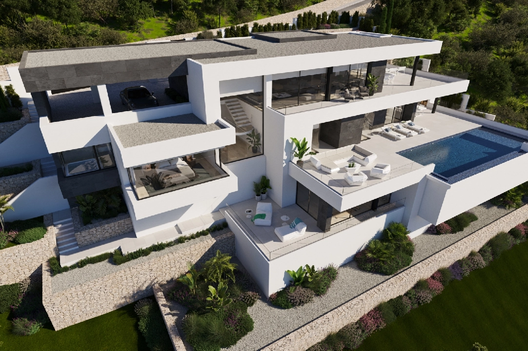 villa en Cumbre del Sol(Residencial Plus Jazmines) en venta, superficie 440 m², parcela 1877 m², 3 dormitorios, 5 banos, piscina, ref.: VA-AJ044-4