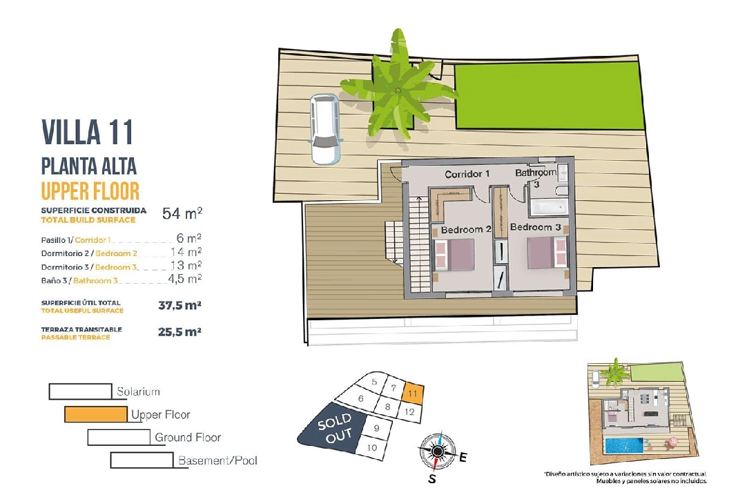 villa en Finestrat en venta, superficie 149 m², estado first owner, parcela 346 m², 3 dormitorios, 2 banos, piscina, ref.: HA-FIN-120-E03-42