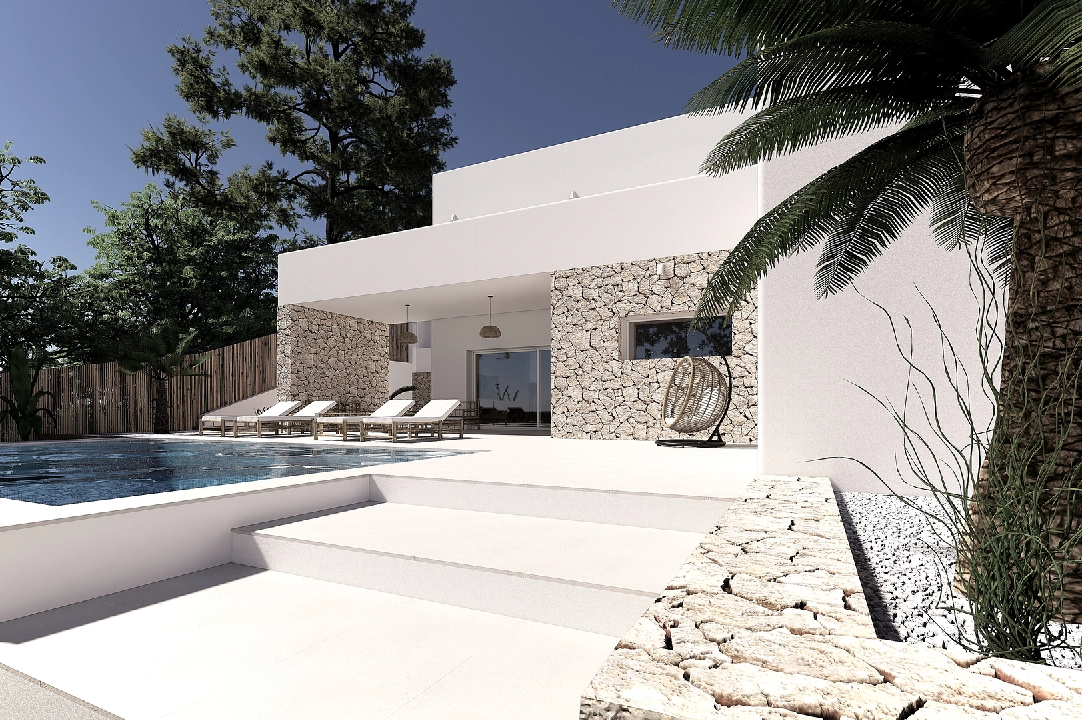 villa en Moraira(Pinar del Advocat) en venta, superficie 190 m², aire acondicionado, parcela 800 m², 4 dormitorios, 4 banos, piscina, ref.: CA-H-1703-AMB-2