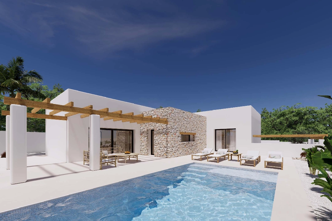 villa en Moraira(Pinar del Advocat) en venta, superficie 196 m², aire acondicionado, parcela 800 m², 4 dormitorios, 3 banos, piscina, ref.: CA-H-1705-AMB-1