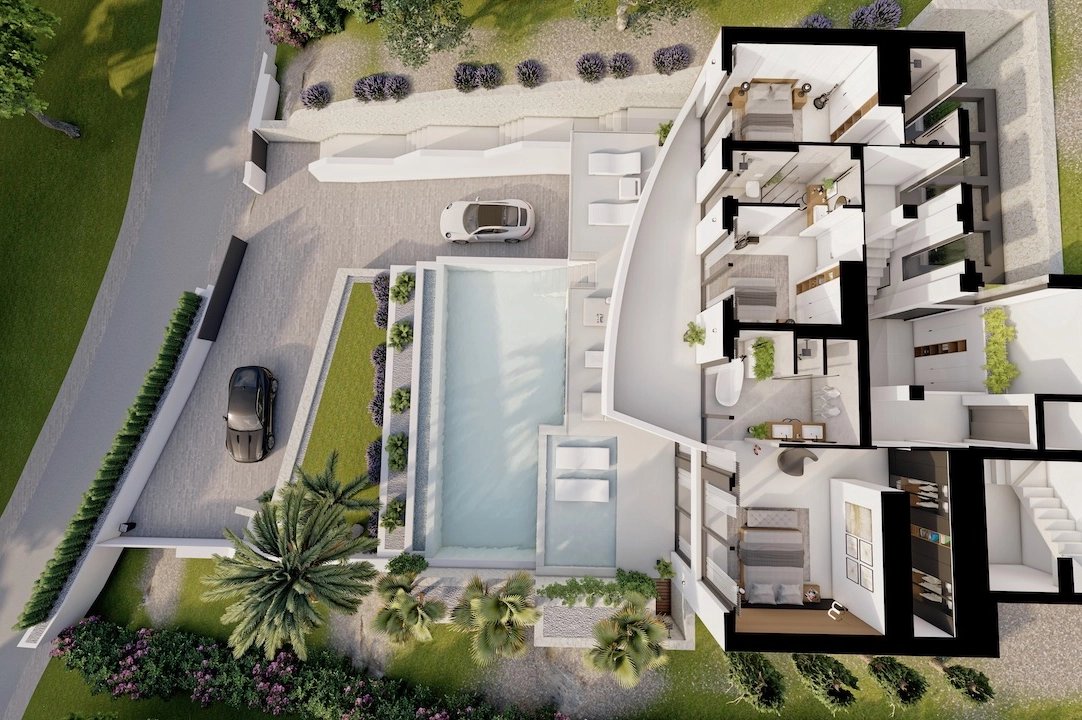 villa en Altea(Sierra de Altea) en venta, superficie 500 m², aire acondicionado, parcela 1270 m², 4 dormitorios, 4 banos, piscina, ref.: CA-H-1718-AMB-21