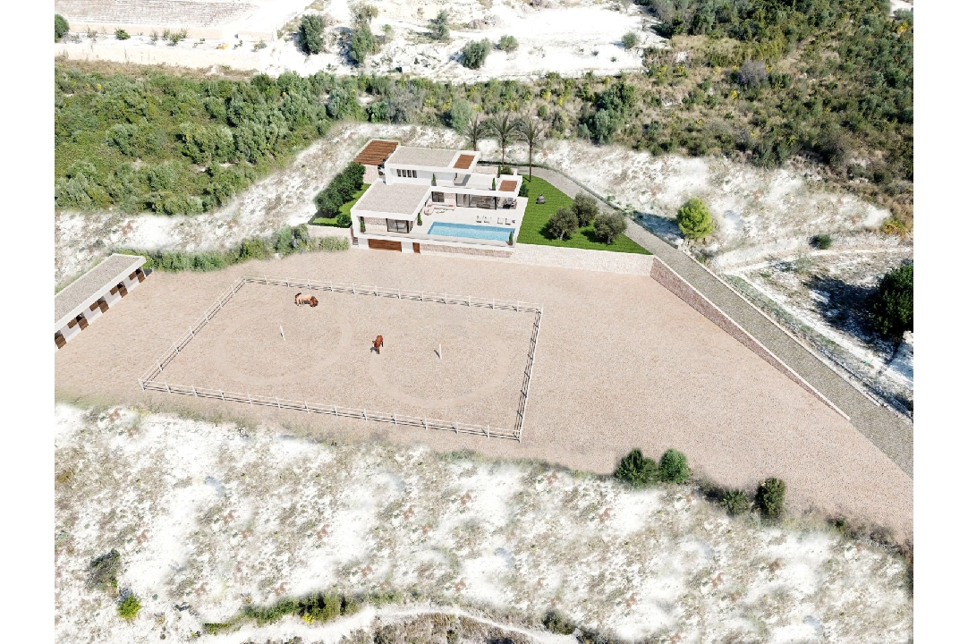 villa en Beniarbeig(Tosals) en venta, superficie 454 m², ano de construccion 2024, aire acondicionado, parcela 13000 m², 4 dormitorios, 3 banos, piscina, ref.: AS-3623-20