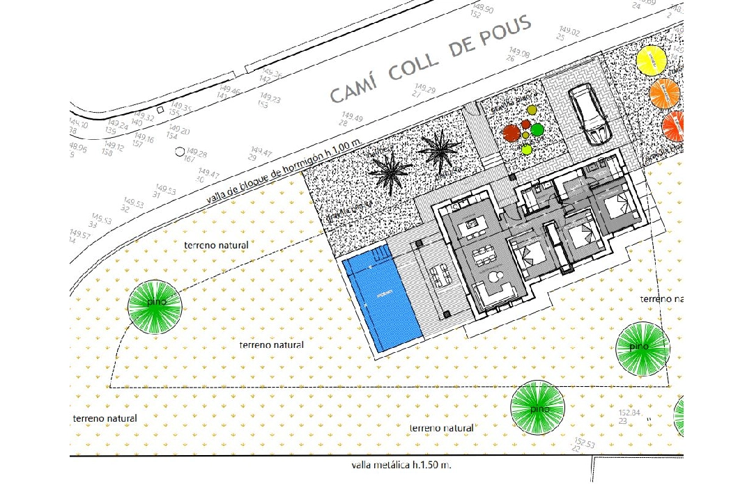 villa en Denia(Marquesa 4) en venta, superficie 120 m², ano de construccion 2025, estado mint, + calefaccion central, aire acondicionado, parcela 1085 m², 3 dormitorios, 2 banos, piscina, ref.: UM-UV-HEBE-16