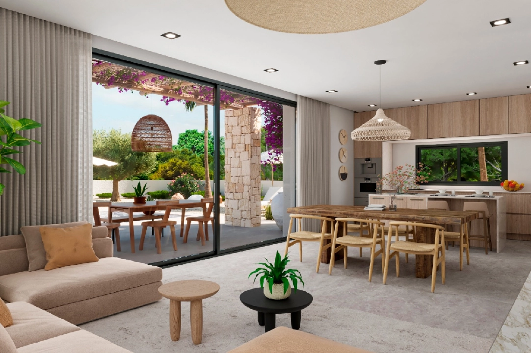 villa en Denia(Marquesa 4) en venta, superficie 120 m², ano de construccion 2025, estado mint, + calefaccion central, aire acondicionado, parcela 1085 m², 3 dormitorios, 2 banos, piscina, ref.: UM-UV-HEBE-8