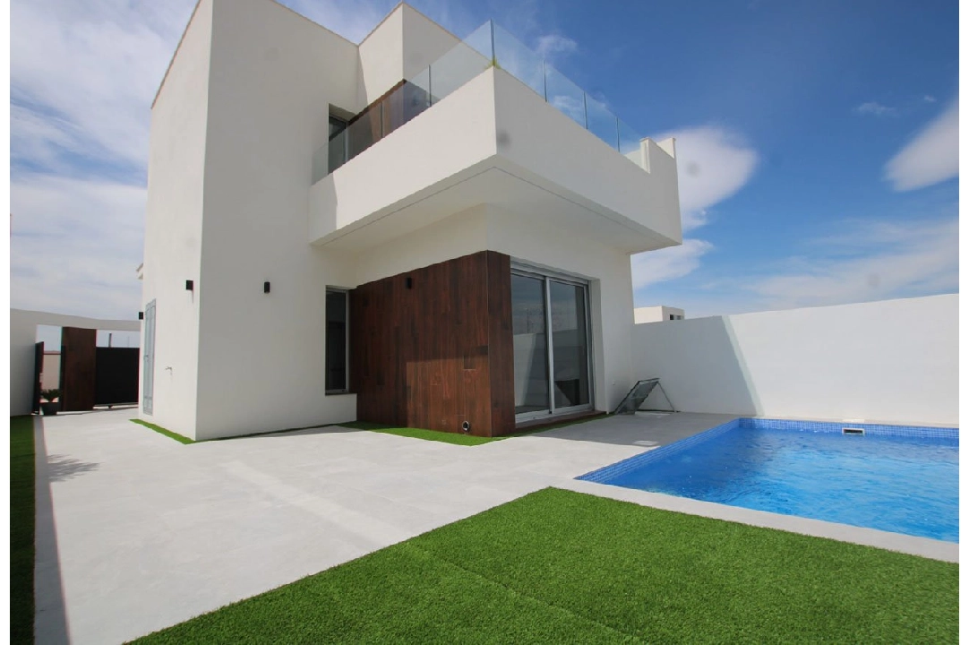 villa en San Fulgencio en venta, superficie 127 m², estado first owner, parcela 182 m², 3 dormitorios, 3 banos, piscina, ref.: HA-SFN-110-E03-1