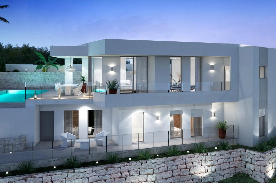villa en Moraira(Sol park) en venta, superficie 286 m², aire acondicionado, parcela 800 m², 3 dormitorios, 2 banos, piscina, ref.: AM-12126DA-3700-1