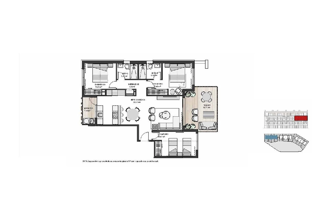 apartamento en la planta superior en Los Alcazares en venta, superficie 125 m², estado first owner, 3 dormitorios, 2 banos, piscina, ref.: HA-LAN-450-A02-7
