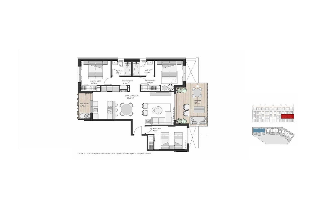 apartamento en la planta superior en Los Alcazares en venta, superficie 125 m², estado first owner, 3 dormitorios, 2 banos, piscina, ref.: HA-LAN-450-A02-9